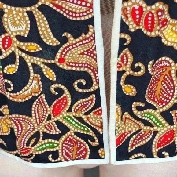 Vintage Merlion 100% Batik Top Womens Size Large - Picture 6 of 9